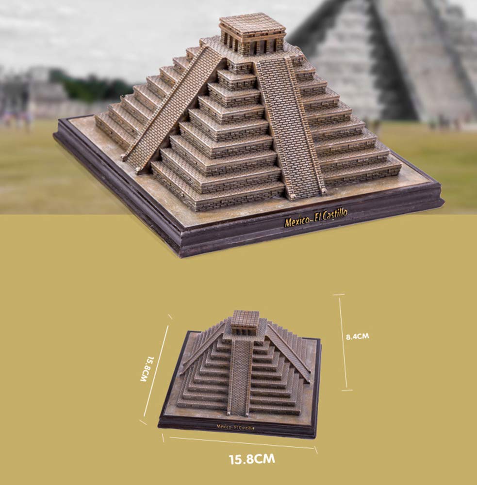 Amazon.co.jp: デスクトップ装飾彫刻、ピラミッド像マヤピラミッド