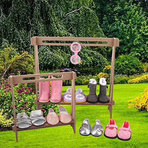 Msyo 7Pairs Of 18 Inch Doll Shoes，Shoes Suitable For18-Inch Dolls Are A Good Gift For Girls,There Are Also Two Pairs Of Doll Socks And An Doll Accessory #TOP1
