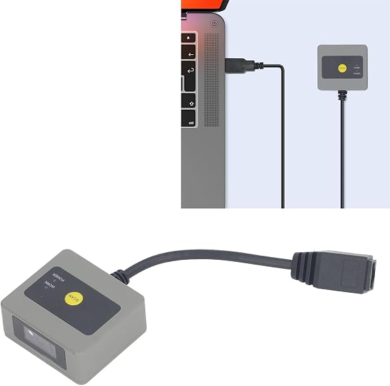 Embedded Barcode Scanner EP2300 USB Fixed Mount Barcode Scan Engine High Resolution 1D 2D QR Code Reader for Industrial Automation Pharmaceutical Plants Express Delivery Cabinets