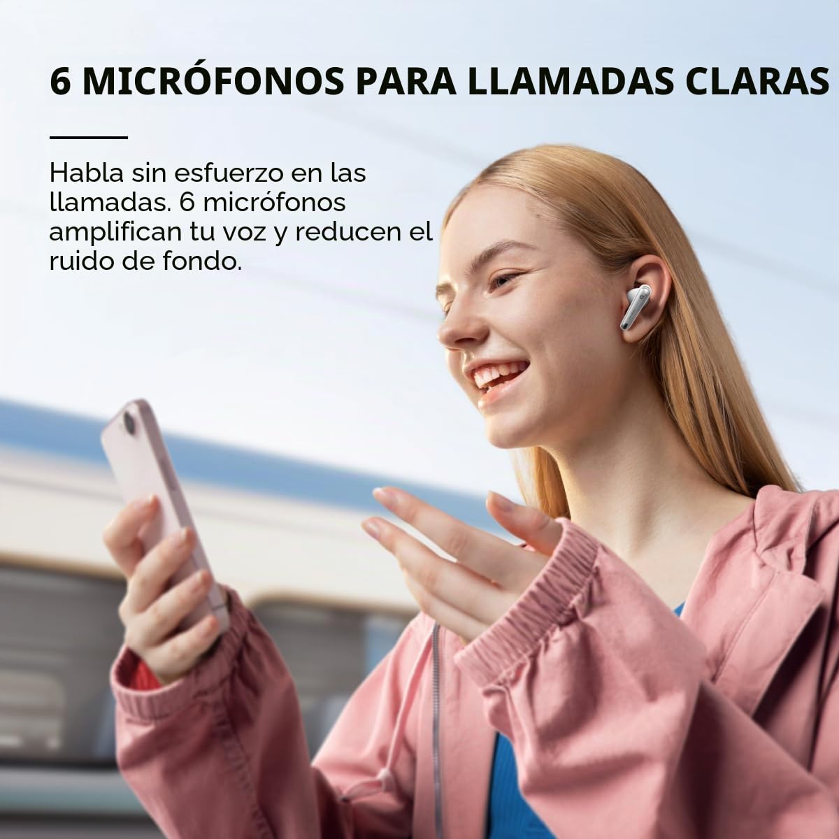 soundcore by Anker Liberty 4 NC Auriculares Bluetooth con cancelación de Ruido, cancelación de Ruido adaptativa para oídos y alrededores (Blanco) (reacondicionado)