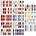 Produktbild Weihnachten Nagelaufkleber,Nagelsticker,Nagelkunst Sticker Selbstklebende Maniküre Sticker Schöne Mode DIY Dekoration 14 Blatt (196pcs) Nagelsticker