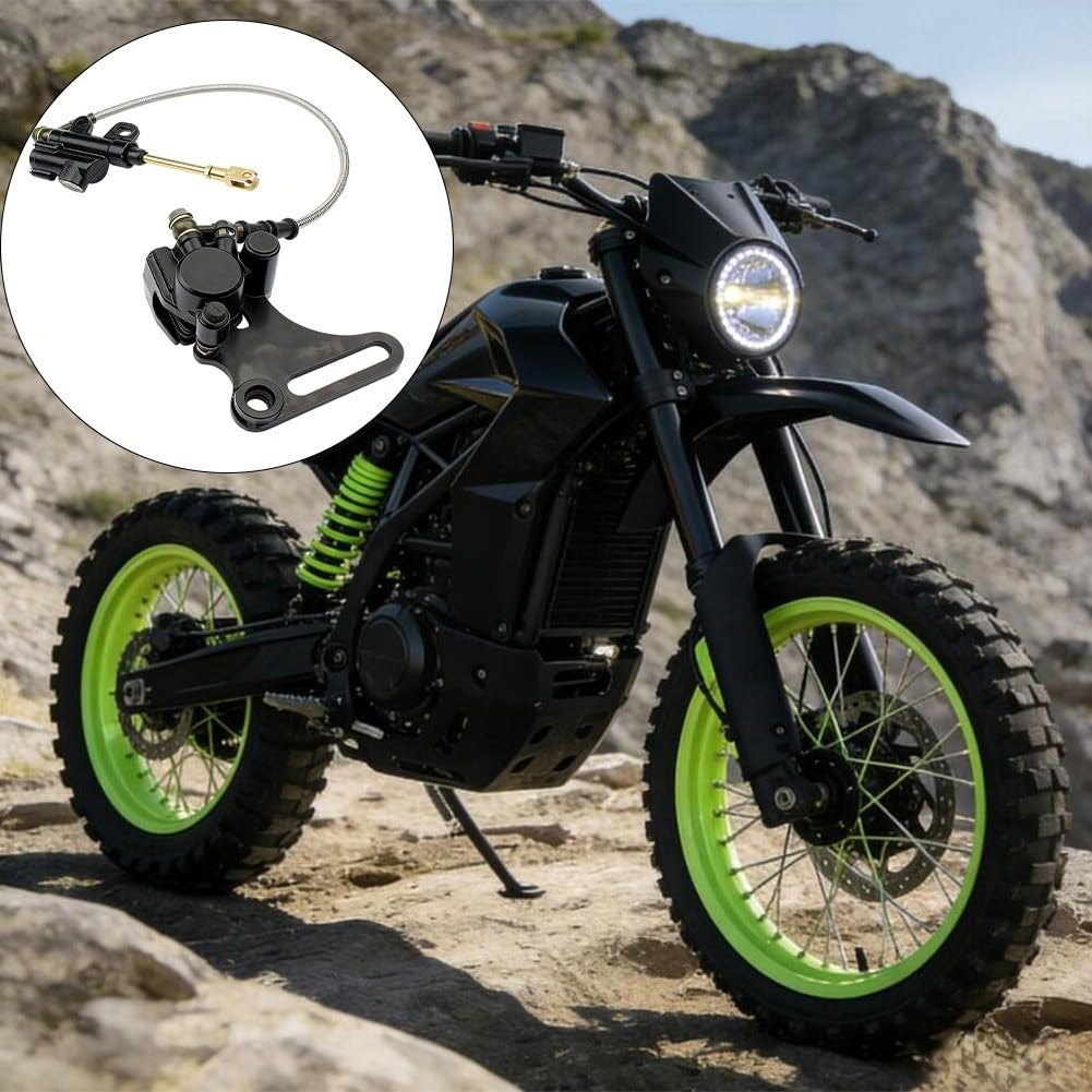 Ensemble de frein à disque arrière de 15 mm pour motos 125 cc 140 cc tout-terrain VTT et motos tout-terrain Kit de frein conçu pour fournir une puissance d'arrêt stable et sûre