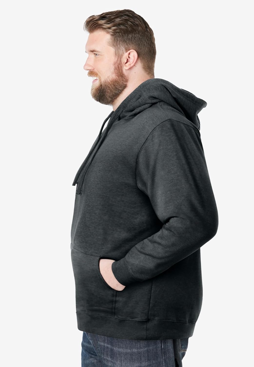 KingSize Men's Big & Tall Fleece Pullover Hoodie - Image 3