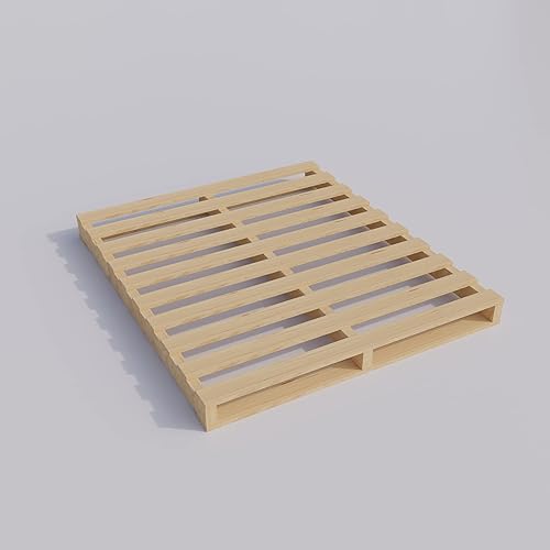 Mayton, Paletas de madera, fáciles para uso comercial, estructura fuerte y resistente, 38 x 36 x 5, 5 piezas, acabado de madera