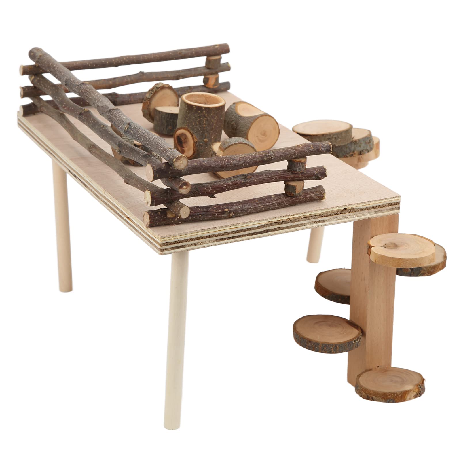 Set da gioco per criceti in legno naturale di arrampicata per criceti per piccoli animali domestici