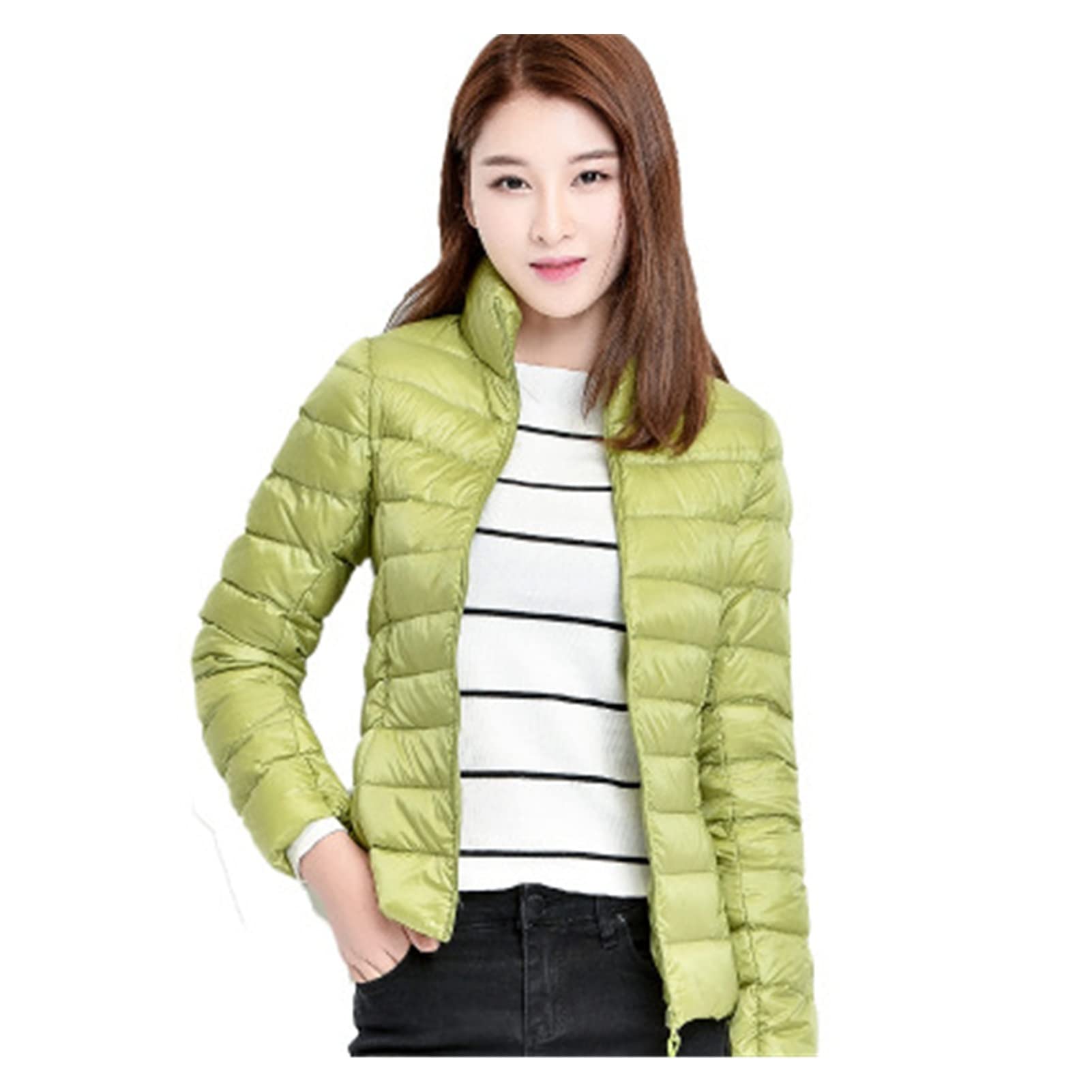 Amazon.co.jp: ダウンジャケット xuxfang. 女性の冬のコートダウンジャケット超軽量携帯用スリムダウンコート女性の冬のジャケット  (Color : Green, Size : XXX-Large) : ファッション