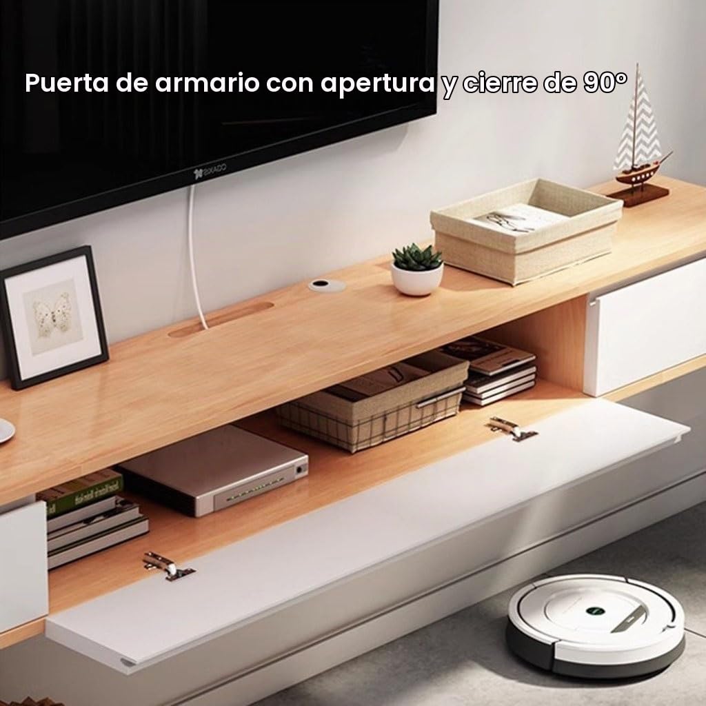 Soporte De TV Flotante 160/200/240cm Mueble De TV Flotante De Pared Centro De Entretenimiento TV Media Consola Mueble De TV Flotante Gran Banco De TV De Almacenamiento Para La Sala De Estar(160*20*24c