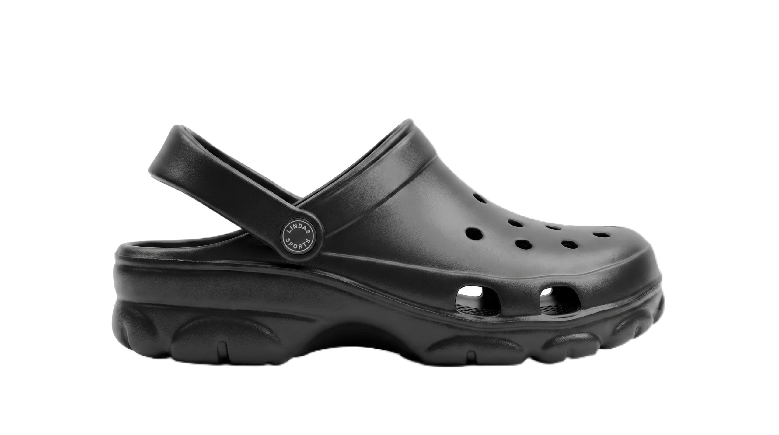 CALZARE Unisex Classic EVA Clogs | Ultra Lightweight | Super Soft Cushion | Waterproof | Anti-Skid | Breathable | Adjustable Back Strap | Casual Slip-On Shoes for Walking, Beach, Garden, Travel Black-image-39