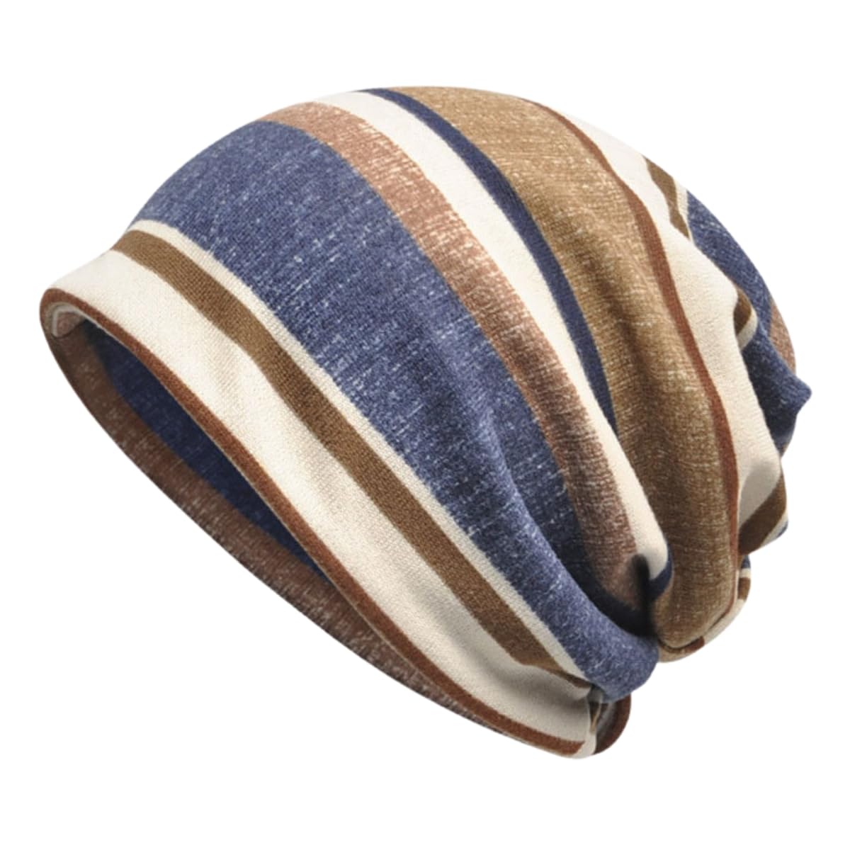 Youstylo Men's Women's Slouchy Blended Cotton Summer Winter Beanie Skull Multicolor Cap - SB3036 (Free Size)