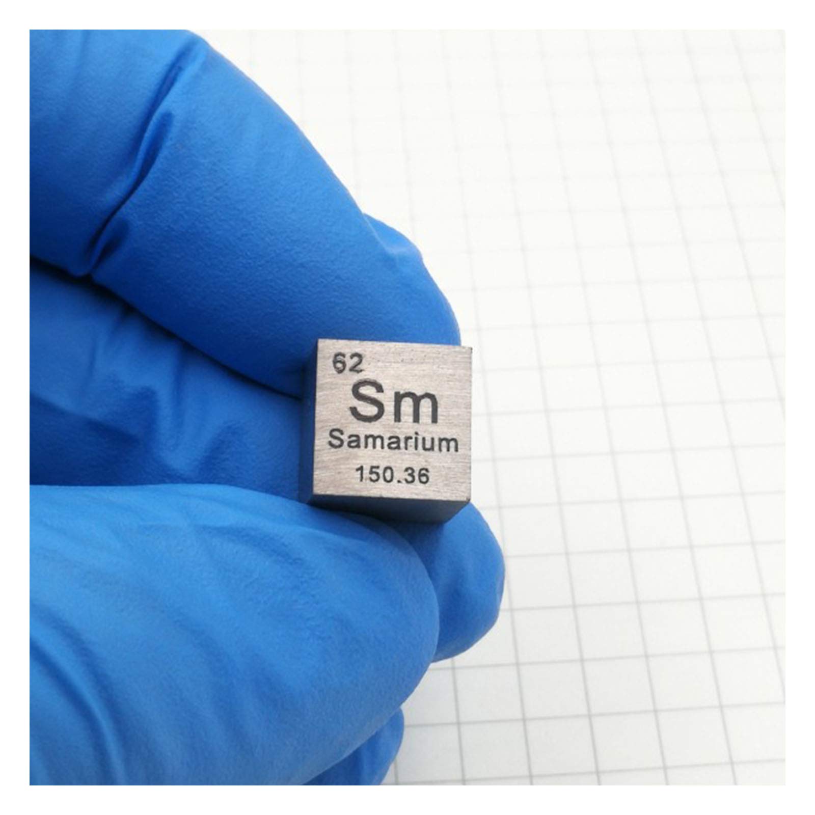 BBAUER Elementwürfel Samarium Dichtewürfel, Reinmetall Periodensystem Würfel/1Pc/10Mm