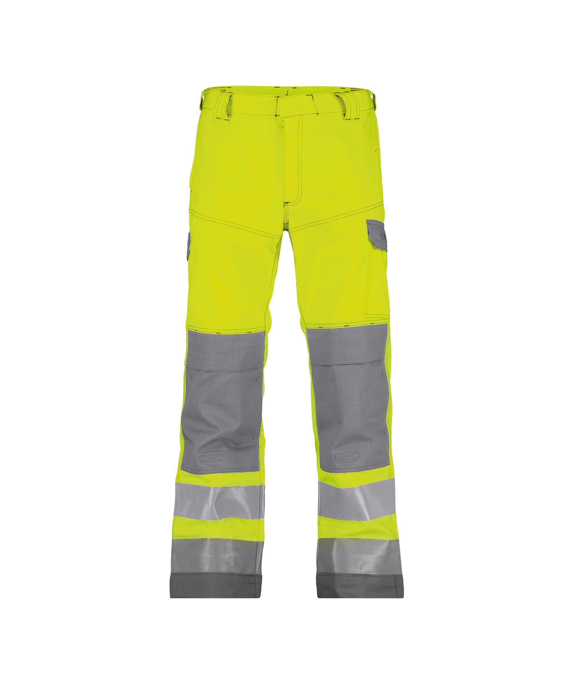 DASSY® Manchester DASSY® Manchester Multinorm Warnschutzhose mit Kniepolstertaschen - Größe 46 - NEONGELB/GRAPHITGRAU