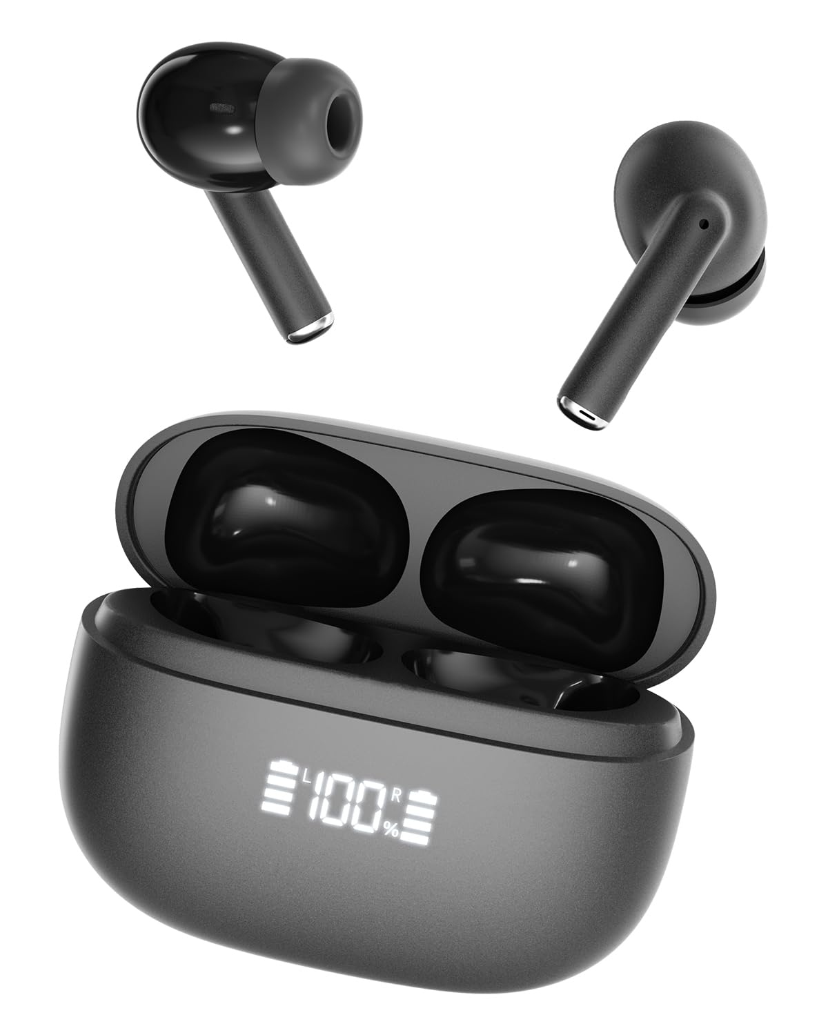 イヤホン bluetooth 【2025完全 Bluetooth 6.0 & Hi-Fi級】ワイヤレスイヤホン 自動ペアリング イヤフォン 最大30時間再生 ENCダブルマイク通話ノイズキャンセリング 40ms低遅延モード IPX4防水/コンパクト/Type-C急速充電【通勤/通学/散歩/スポーツ/テレワーク/ゲーム/電話対応】