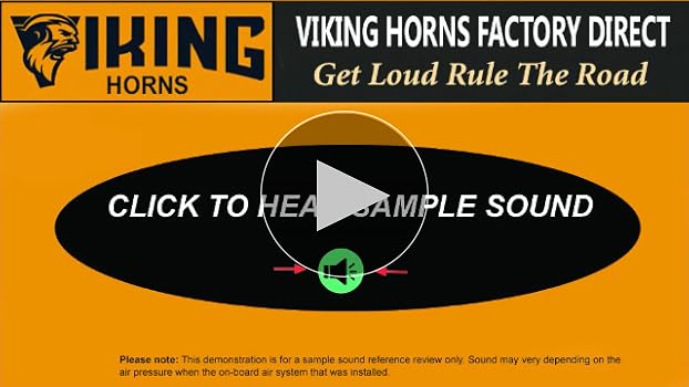 Amazon.com: Viking Horns | Four Trumpet Air Horn (Black
