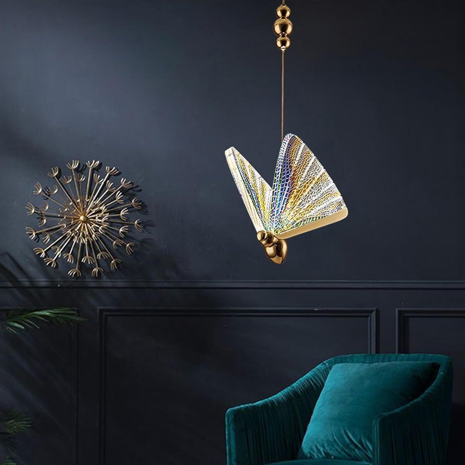Pendant light minimalist butterfly ceiling chandelier moderna ZR98US 8
