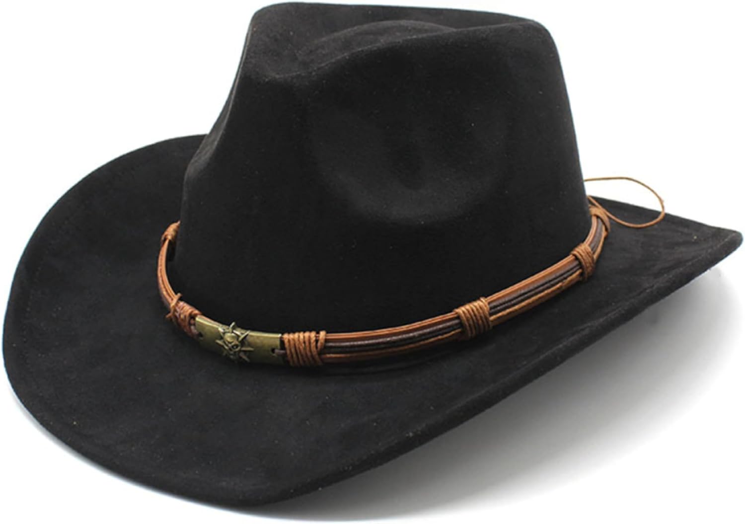 LIDHAY Cowboy Hat for Women and Men Western Cowgirl Hats Suede Cowboy Hat for Rodeo, Farming,Traveling,Outdoor Work