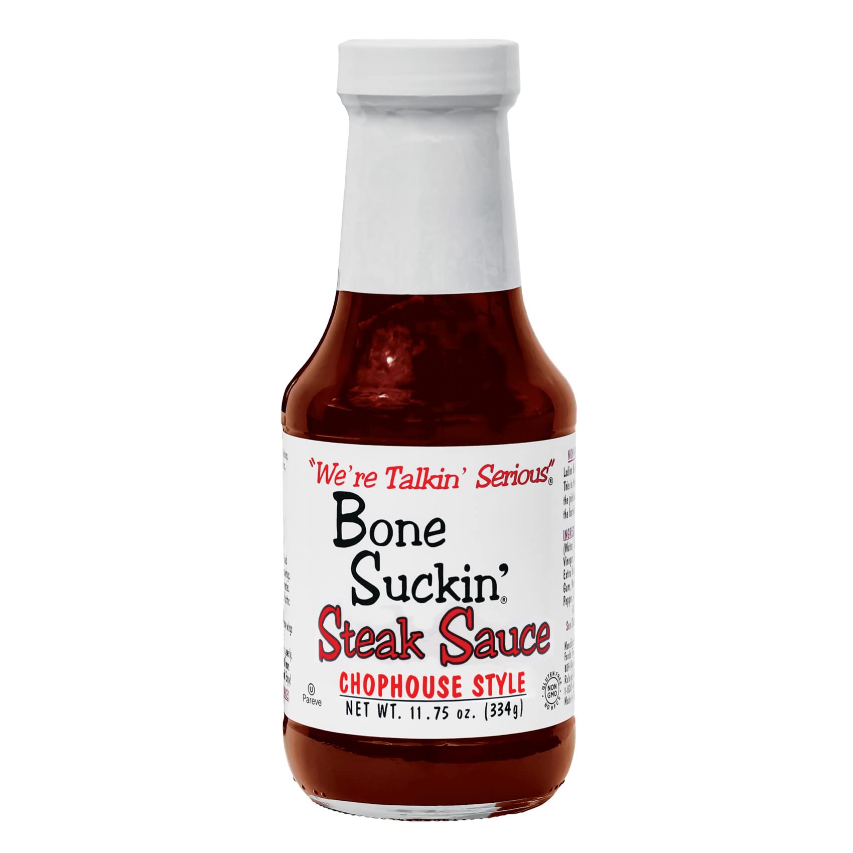 Steak Sauce, For Steaks, Burgers, Meatloaf, Pork Chops & Chicken - Tangy, Savory, Light Smoke Flavor With Bits Of Onion & Garlic - Gluten Free, Non-GMO, Kosher