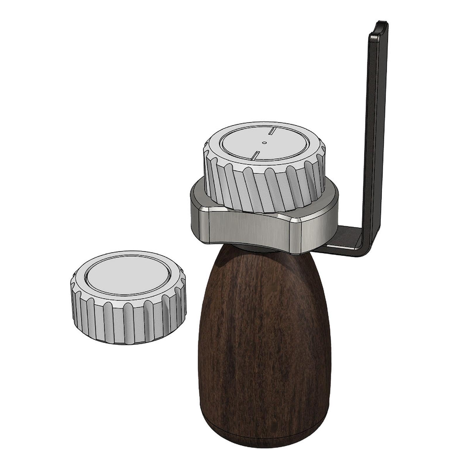 Maniglia per Pittura in Miniatura, Supporto per Modelli Hobby con Rotazione 360°, Legno e Metallo, 13.3 cm (5.24 pollici)