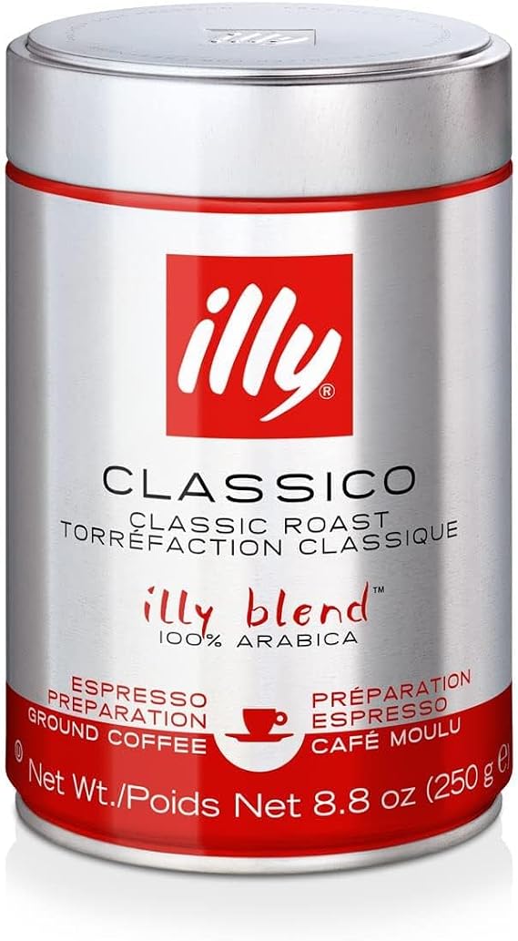Illy Espresso %100 Arabica kahve öğütülmüş, orta kavrulmuş kutu 250 g
