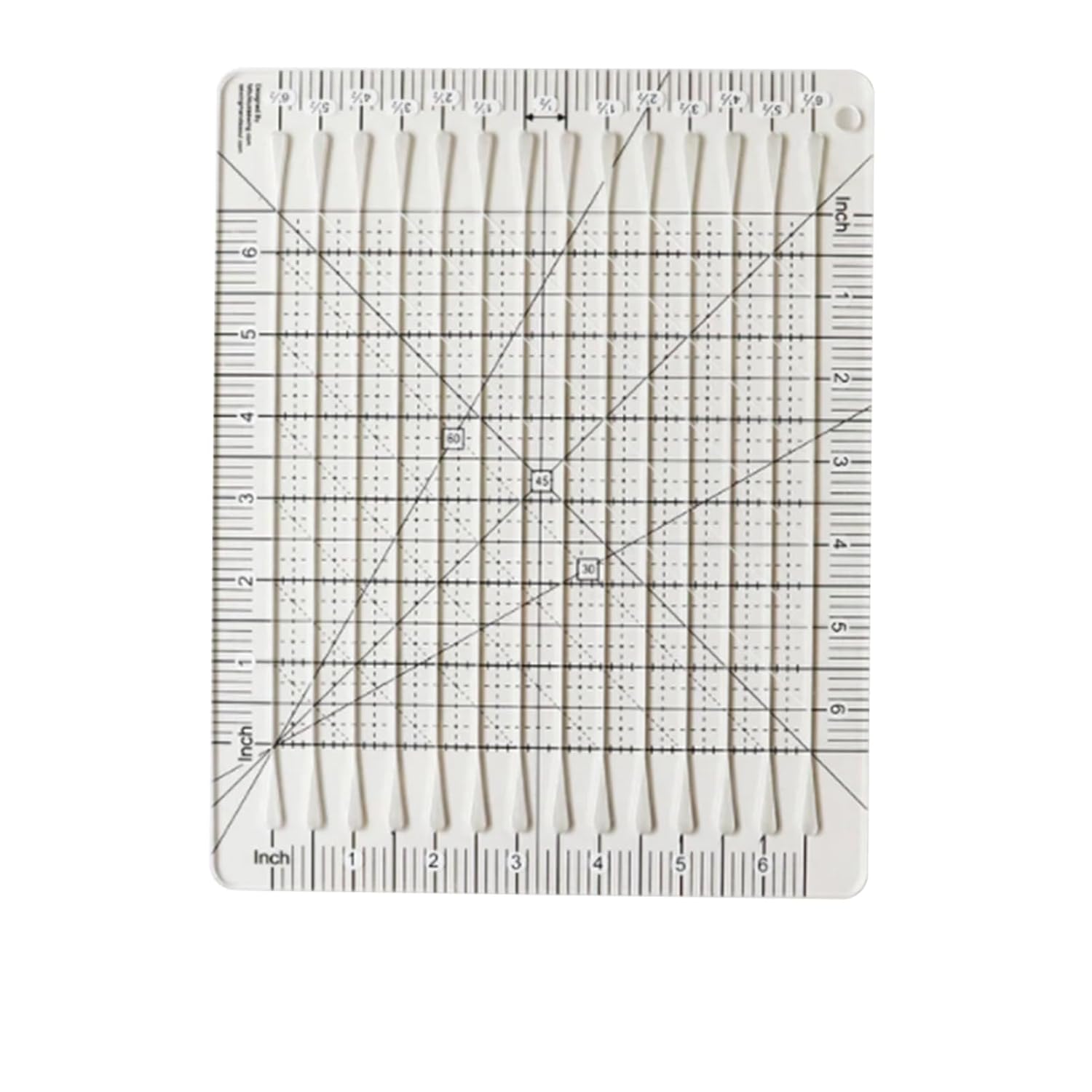 Quilting Ruler 5 in 1 Quilt Cutting Ruler, Acrylic Transparent Squared Quilter Ruler and Templates Sewing Ruler for Cutting Quilting Sewing Crafts