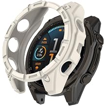Cases Compatible with Garmin Fenix 8 Solar 47mm Case, Soft TPU Protective Cases Cover Protector Shell Bumper Accessories for Fenix8 Solar 47mm Smart Watch[No Screen Protector]