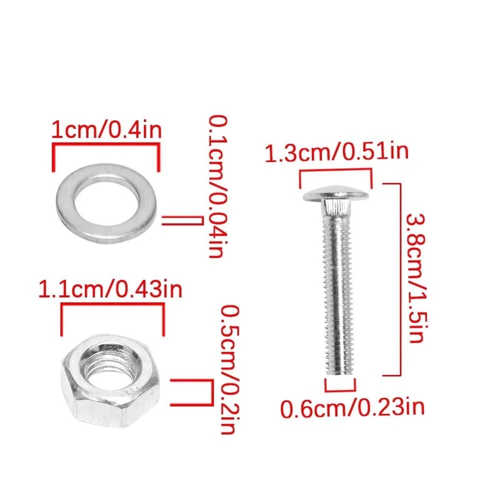Vis Boulons Et Écrous Kit Kit de fixation lattes banc jardin 24 écrous boulons rondelles M6