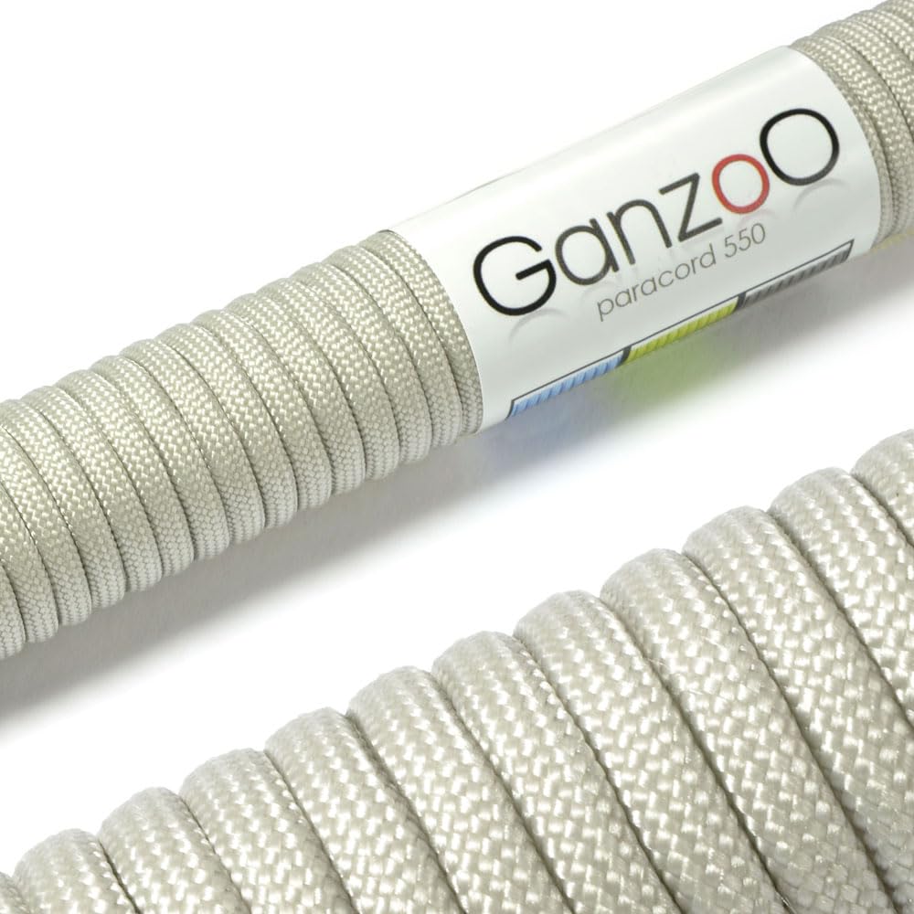 Ganzoo Paracord 550 Tipo 3, Cuerda 4 mm 100 m con 7 hebras Interiores, Funda poliéster/Nylon, para Outdoor Camping Supervivencia, rutas de Trekking, asegurar Tienda, Collar y Correa Perro, Oliva — view 78