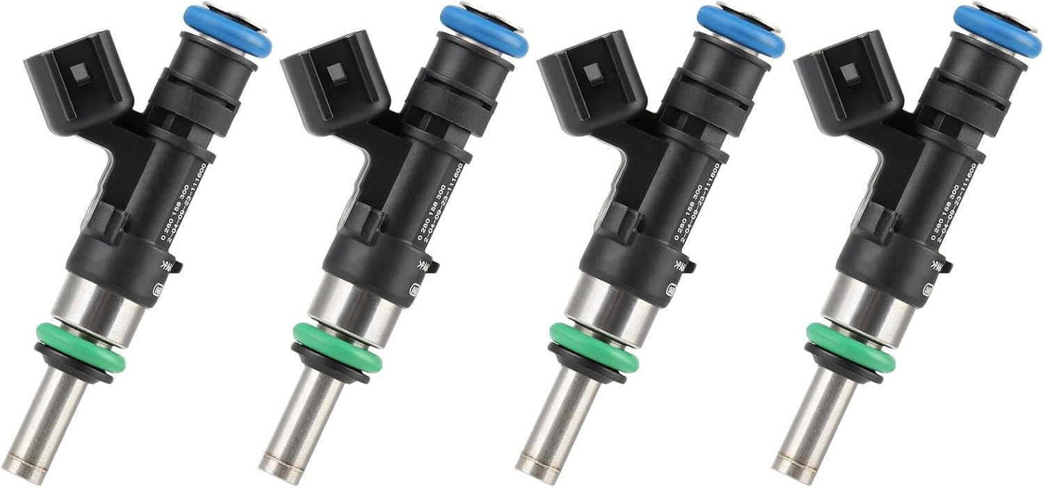 6 Holes ROADFAR 4ps Fuel Injectors Compatible for 2013 for Dodge for Dart, 2017-2020 for Fiat for 124 Spider, 2012-2015 for Fiat for 500 0280158300 Automotive engine Fuel Injector