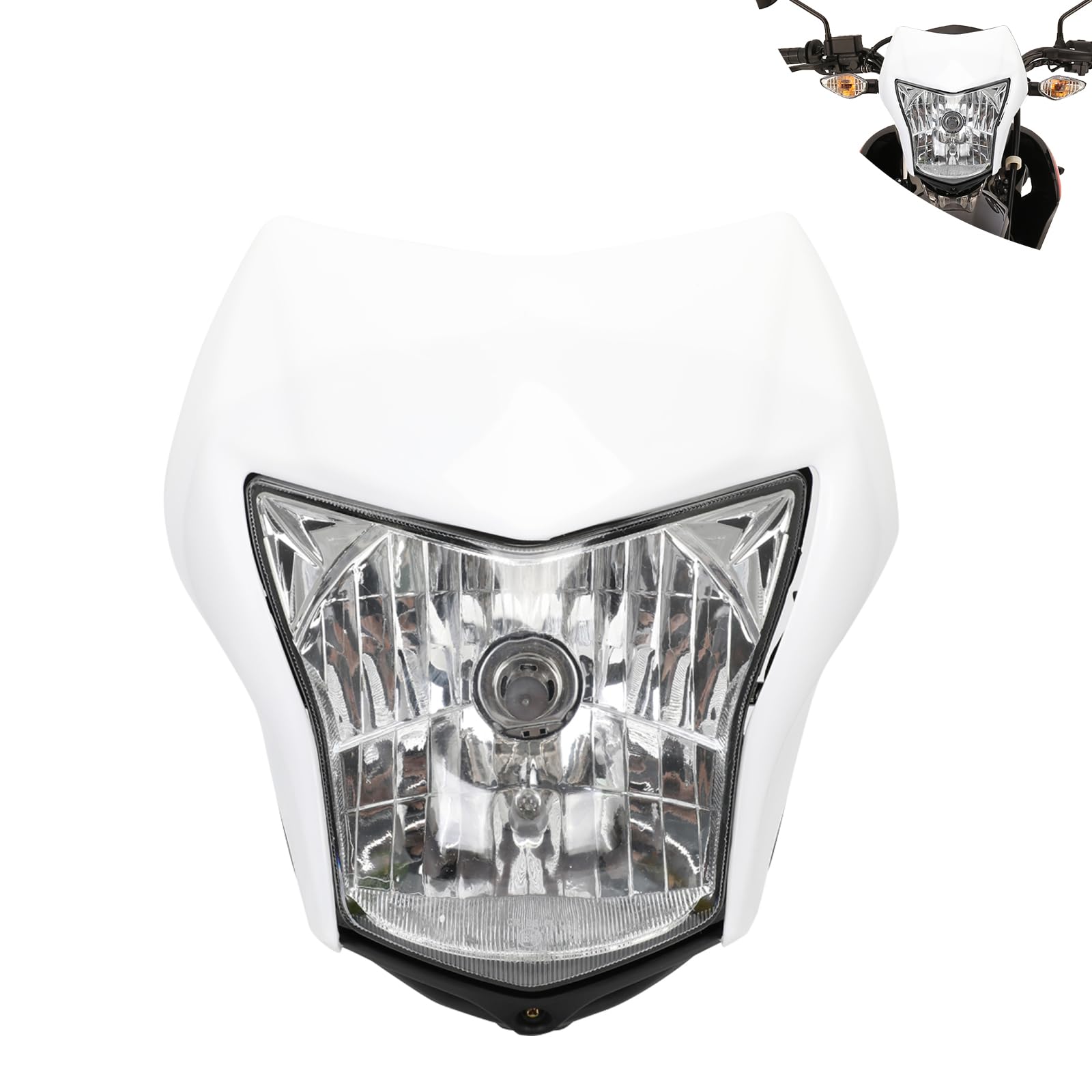 Front Headlight for Hawk 250 and XR150L,Dirt Bike Head Light Kit for XR 150L/Hawk 250 All Years