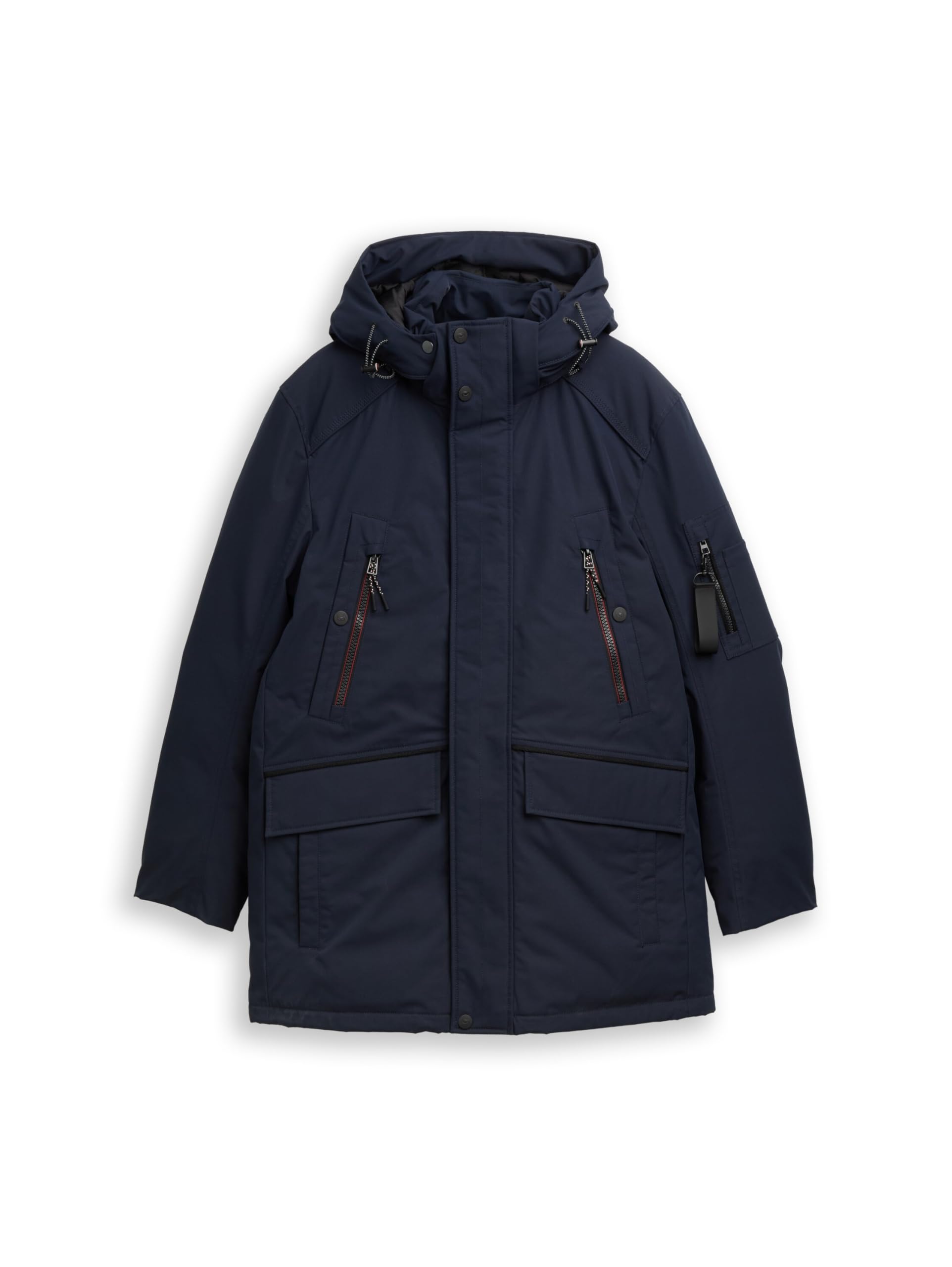 TOM TAILOR Męskie 1047040 Parka, 10668-Sky Captain Blue, L, 10668 - Sky Captain Blue, L