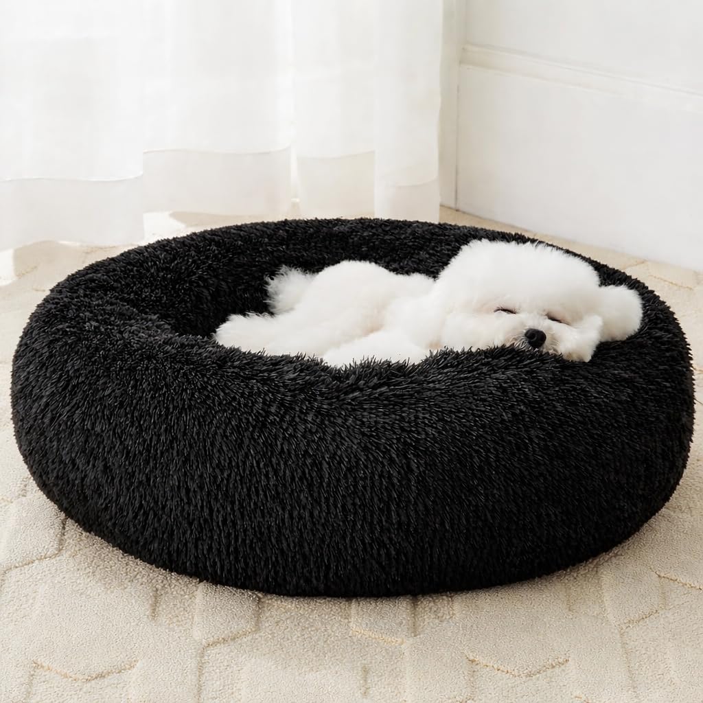 ZEXSAZONE Winter Comfortable Durable Both Sides usable and Washable Pet Bed | Cat Bed | Puppy Bed | Dog Bed | Medium Dog Bed for Cats Puppies (Black, Small)