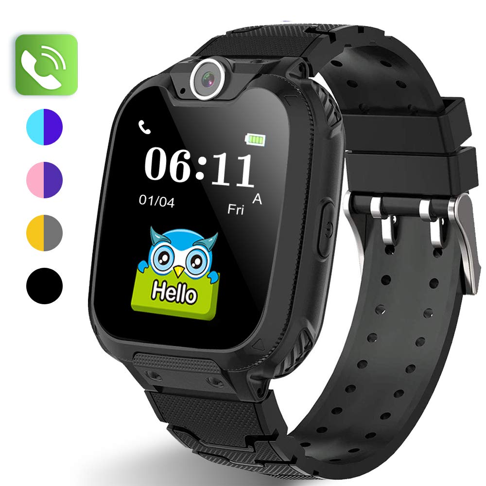 PUBU Kids Smart Watch Phone for Girls and Boys Age 4-16 (4 Colors), Make Call Without Cellphone, Smart Watch for Kids - Kids Game Watch with SD Card - Kids Waterproof Smartwatches