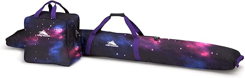 High Sierra Paquete combinado de bolsa de esquí y bolsa para botas de esquí, cosmosazul medianochepúrpura intenso , Duradero