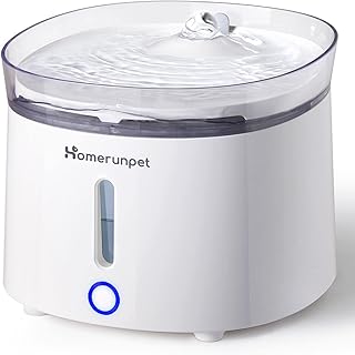 猫用ウォーターサーバーの選び方:ペットの健康をサポート 8 Homerunpet Smart Pet Automatic Water Filter, Wireless Pump, Large Capacity 2L LED Lights, 2 Water Modes, Cordless Easy to Assemble, Easy to Clean with Filter for Dogs, Cats, Drinkers, Words Only