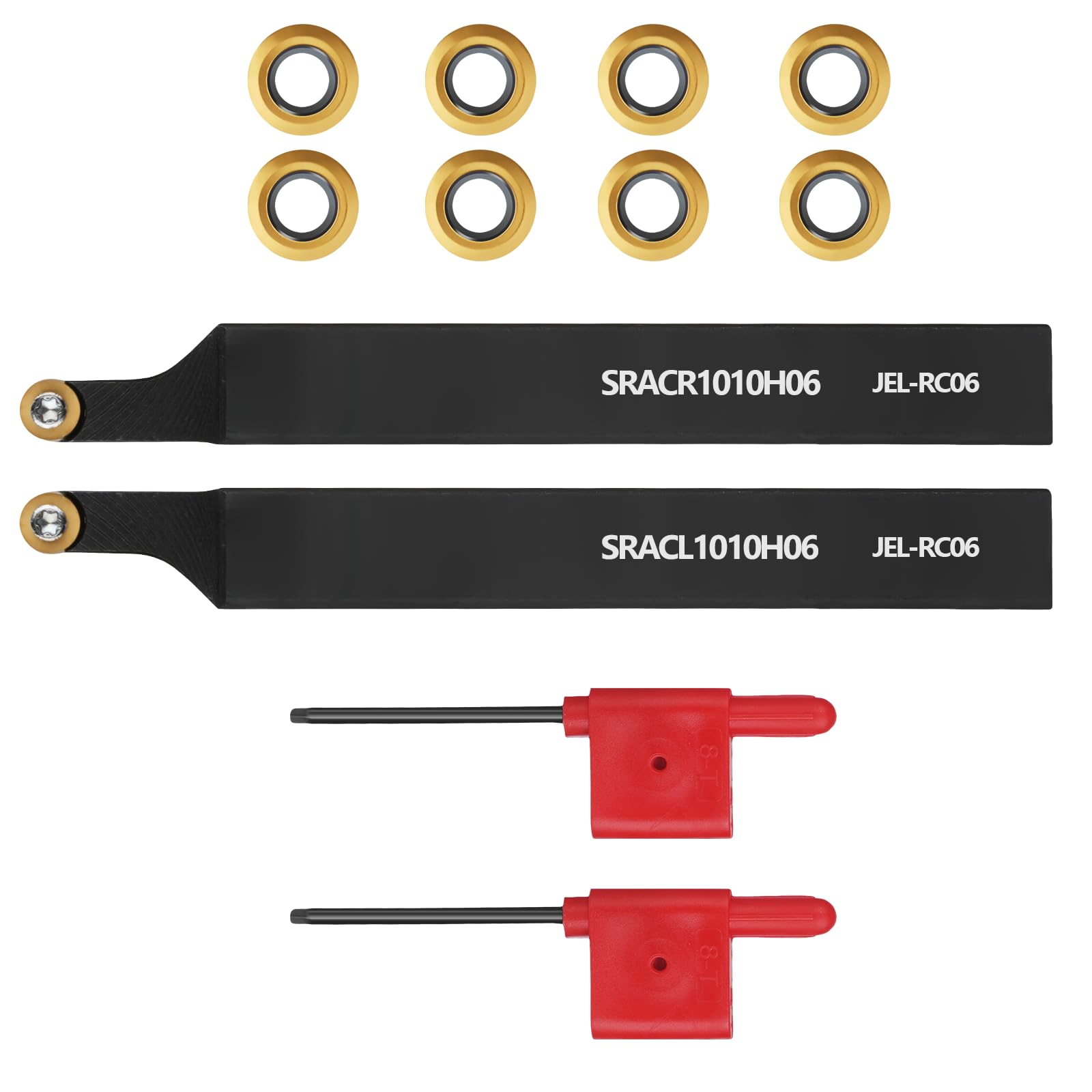 Porte-outils de tournage de 9,5 mm SRACR/L1010H06 avec inserts carbure de fraisage