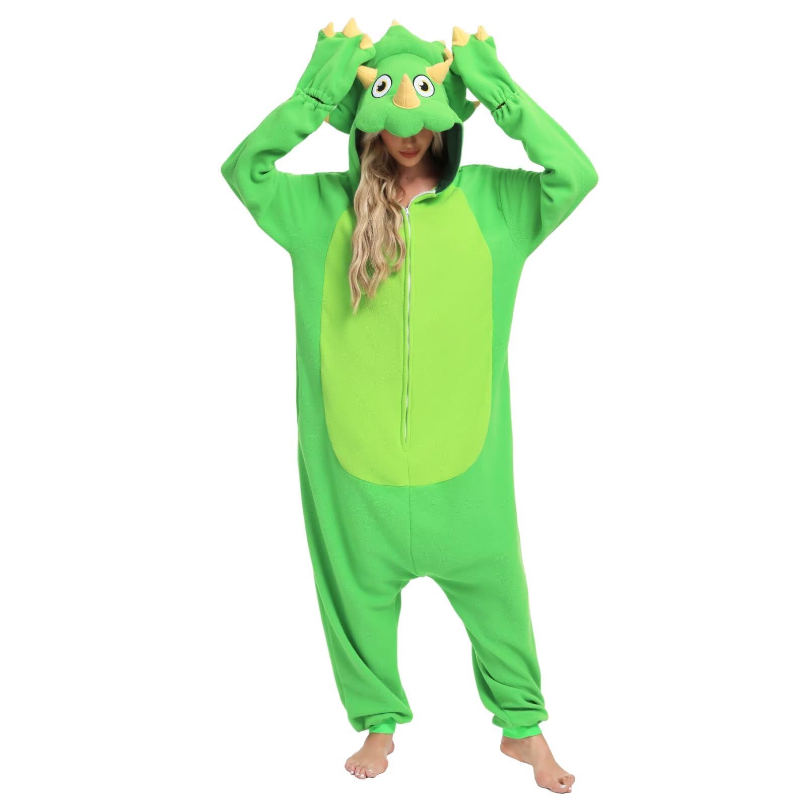 LBJR Erwachsene Cosplay Schlafanzug Tierkostüme Jumpsuit Onesie Nachtwäsche Overall Fasching Karneval Halloween Pyjama