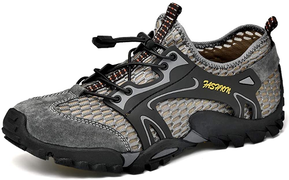 Asifn Hombre Senderismo Zapatos de Seguridad Para Ligeros Transpirables Al Aire Libre Sandalias de Malla Secado Rápido Entrenamiento Descalzo