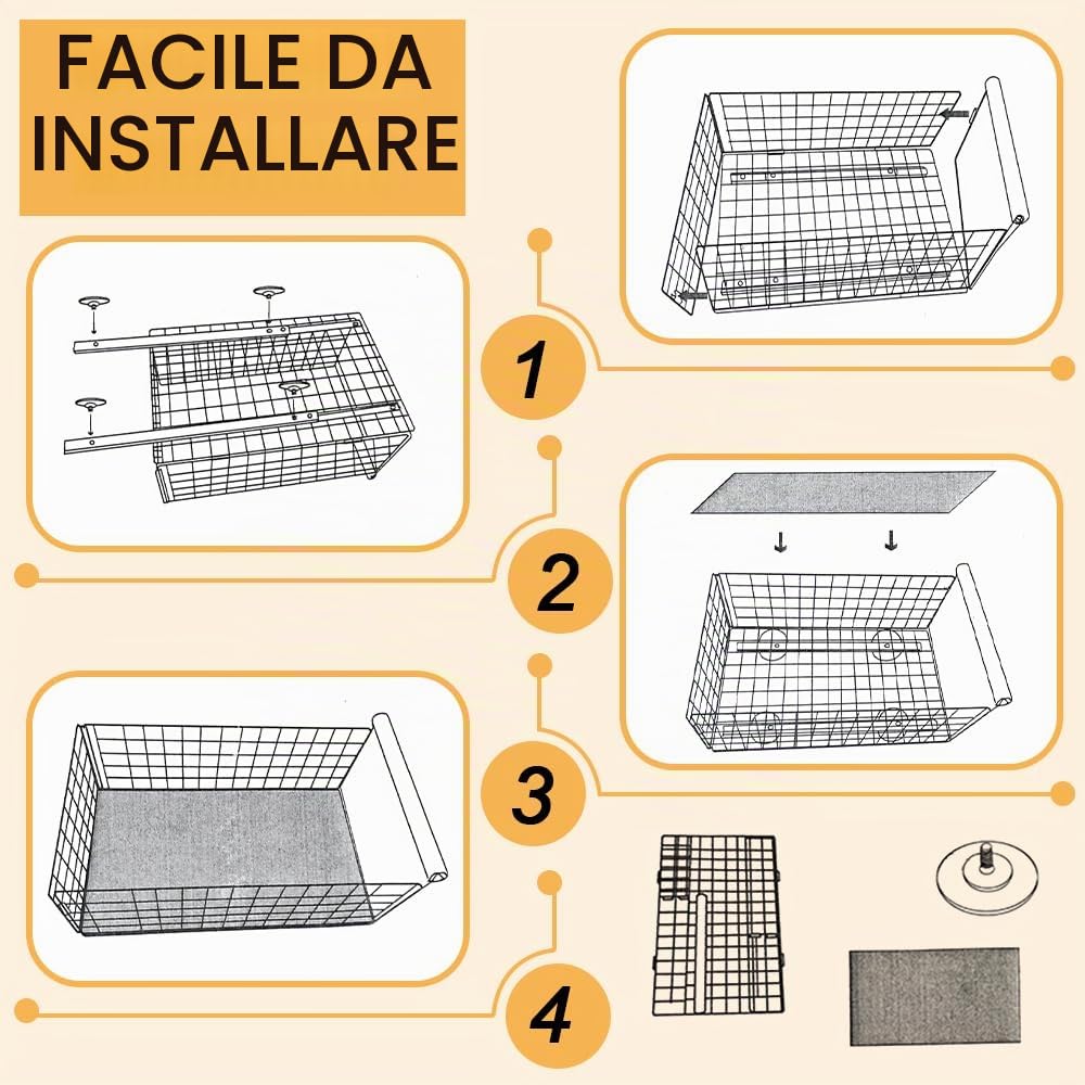Cassetto Scorrevole Estensibile,Ripiani per Cassetti Estraibili,Cassetti Estraibili per Mobili Cucina,Cassetto Telescopico con Maniglia,Organizzatore Estraibile per Armadio da Cucina