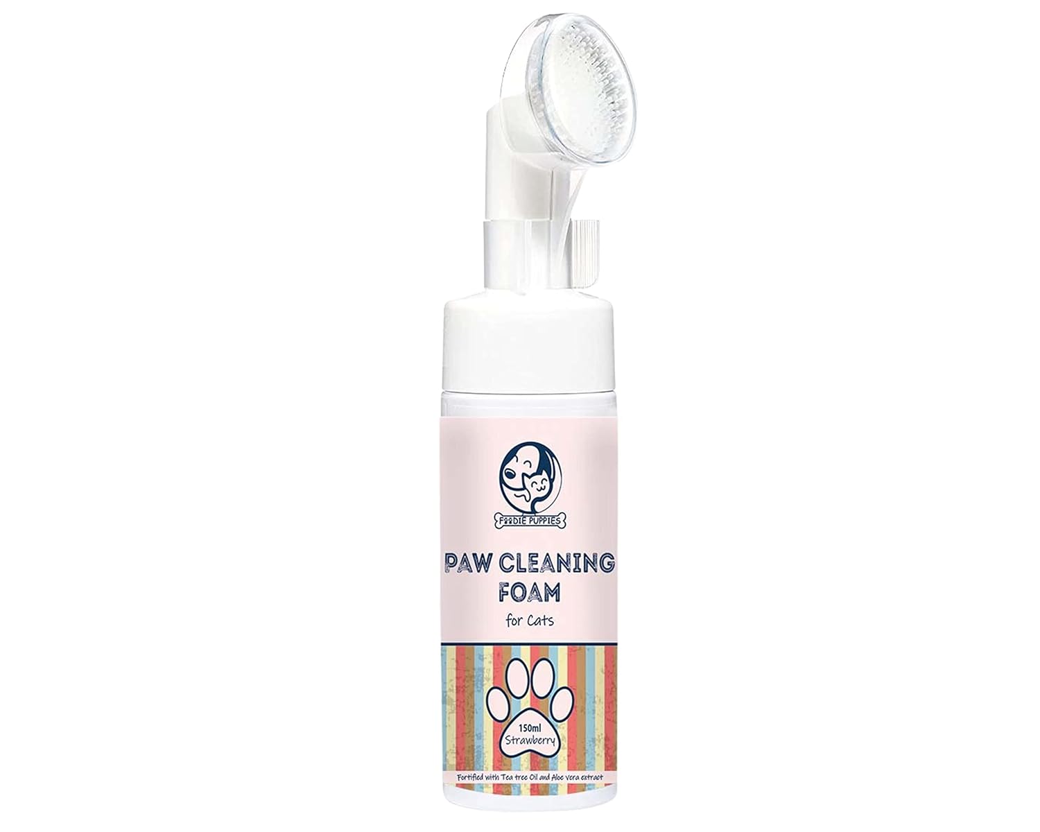 Buy Foodie Puppies Cat Paw Cleaning Foam with Silicone Brush 150ml