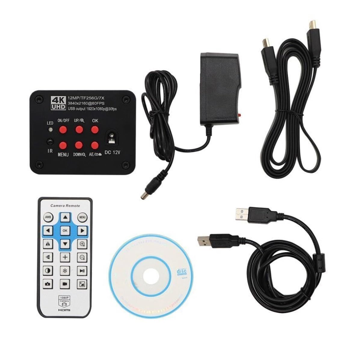 Microscope I_MX117 UHD CMOS 4K 12MP Industrial Video USB HDMI Microscope Camera, Fit for Education Laboratory Scientific Research Inspection