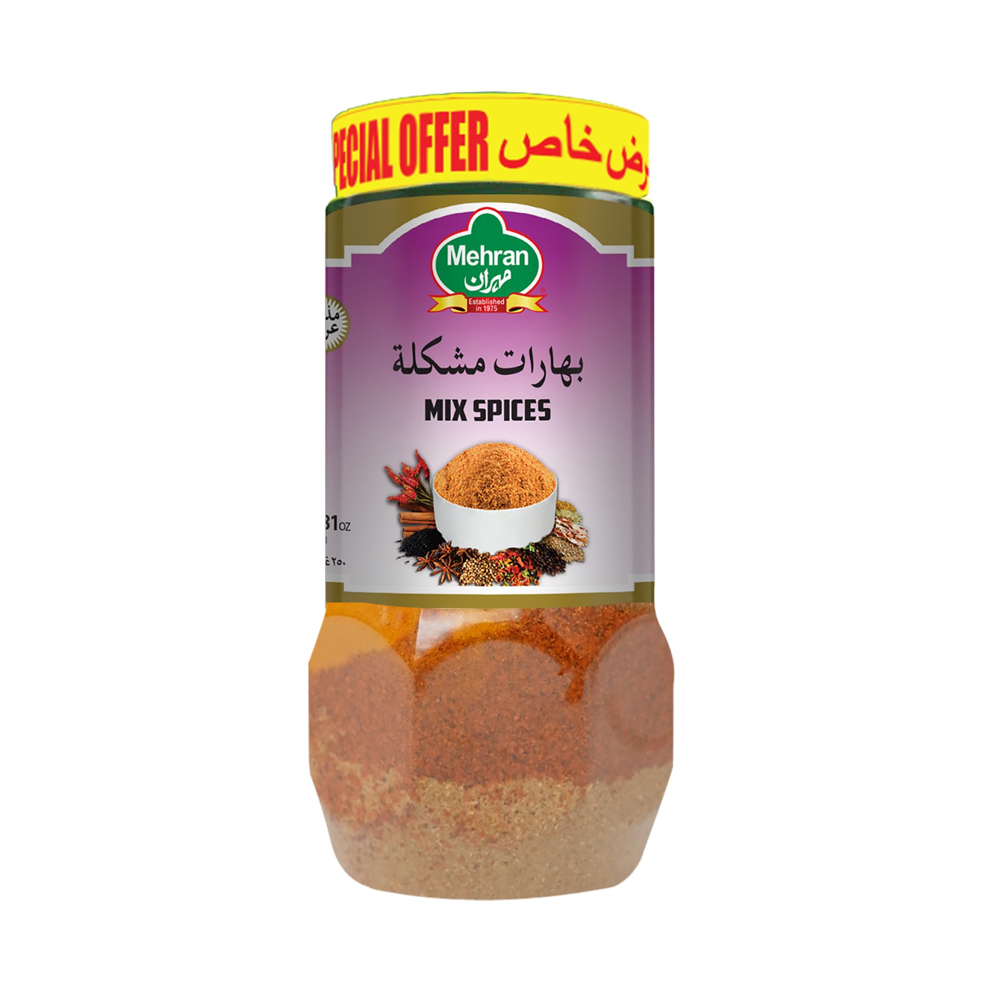 MEHRAN MIX SPICES JARS 250GM@10% PRICE OFF