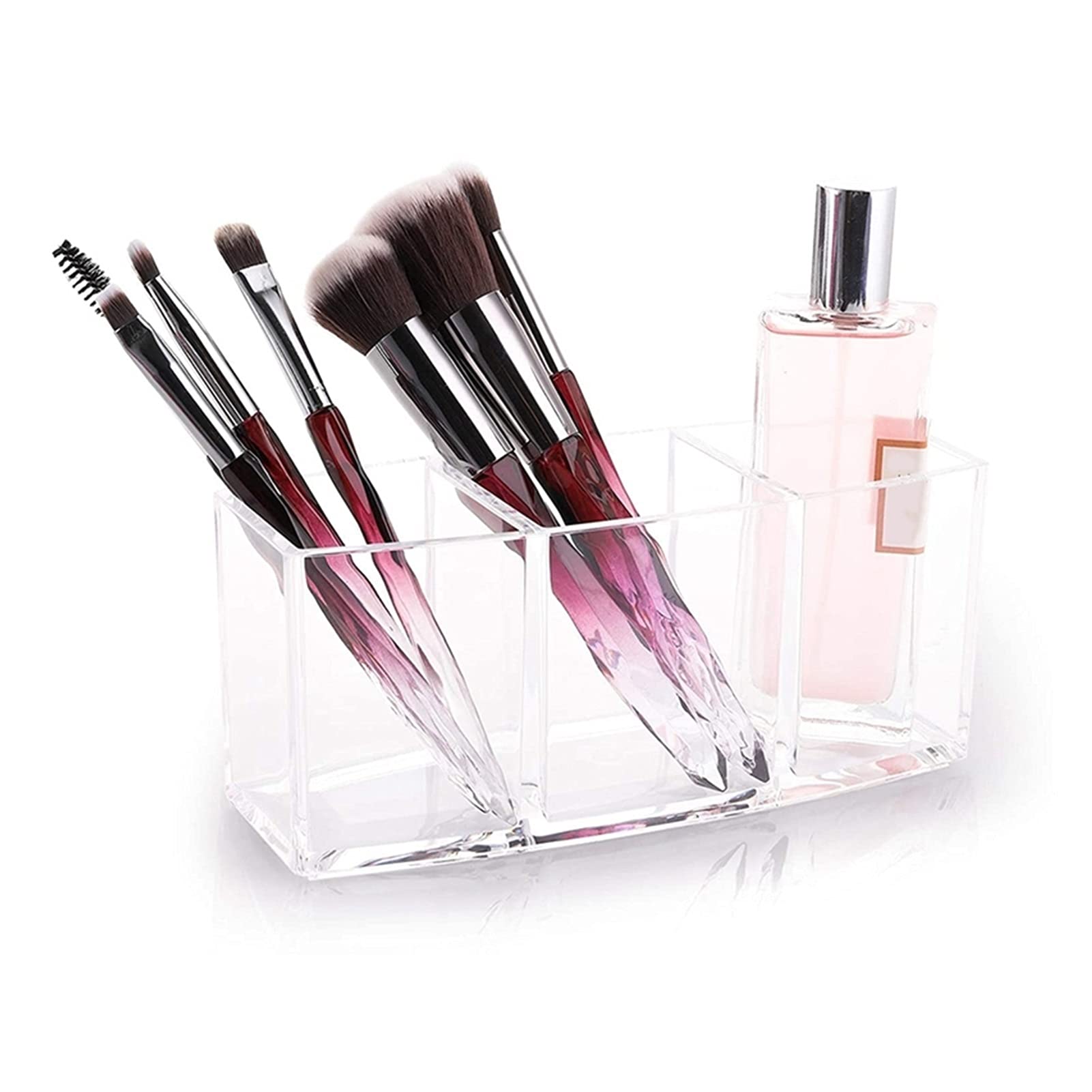 Portapenne Scrivania Portapenne 3 Pack Penna Penna Pennello Brush Holder Organizer 3 Scomparti con Tazza di stoccaggio Holding for Bagno Desktop Porta Matite
