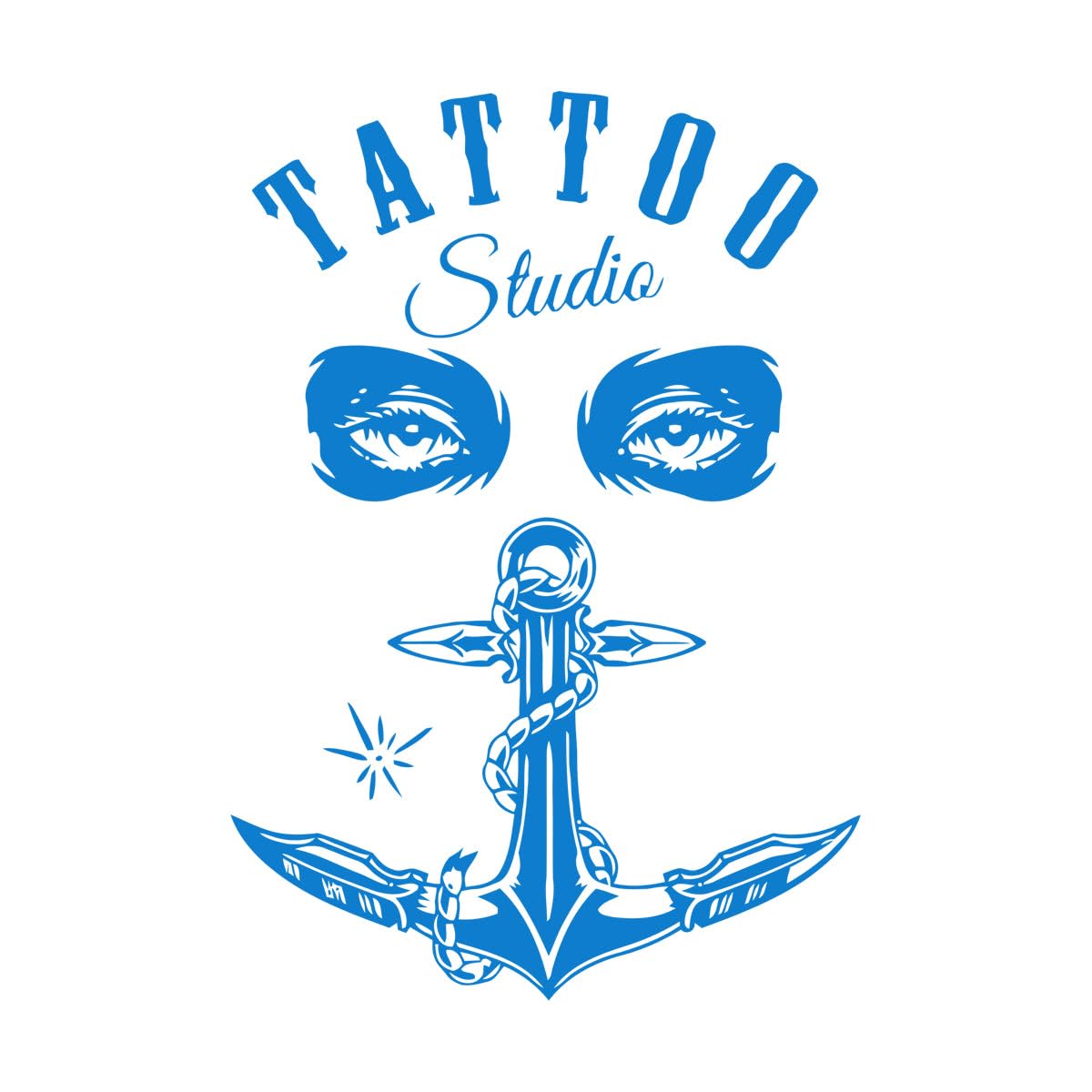 Creative Design Tattoo Studio Sign Wall Sticker Vinyl Home Decoration Room Shop Window Door Decor Decals Wallposter Mural Small - 42x60cm