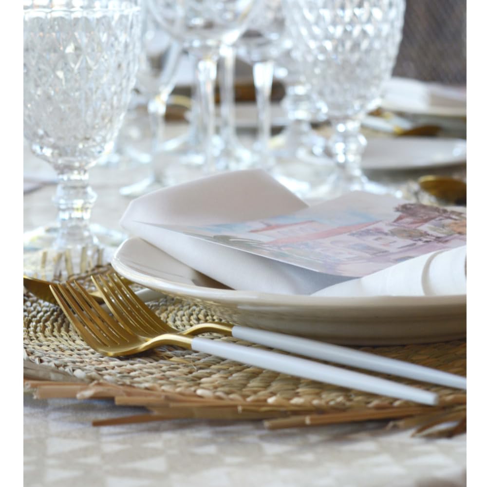 EME Cuberteria Deluxe Juego de 24 piezas fabricado en Acero Inoxidable 18/10 en color y negro. Incluye: 6 Cuchillo de mesa, 6 Cuchara de mesa, 6 Tenedor de mesa y 6 Cuchara de café postre.