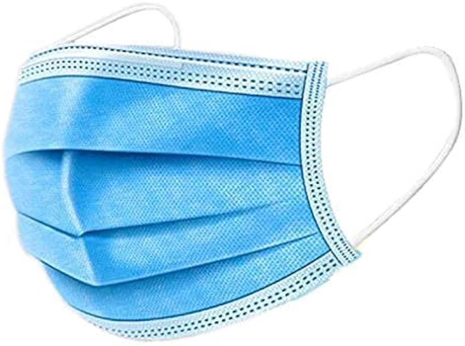 3 Ply Face Mask with NOSE CLIP, Certified by CE, ISO & GMP Bacterial Filtration Efficiency(BFE)≥98.5%, Particle Filtration Efficiency(PEE)≥94% Pack of 100-image-14