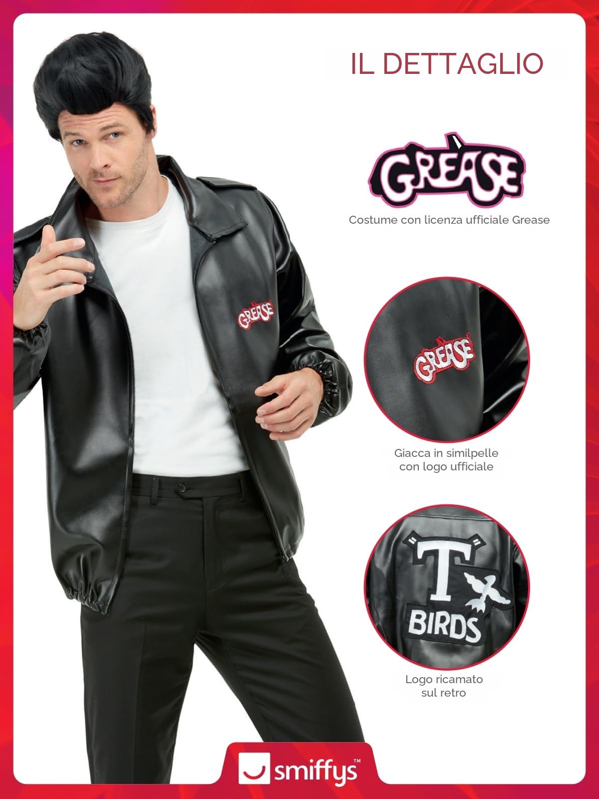 SMIFFYS Licenciado oficialmente Giacca Grease T-Birds