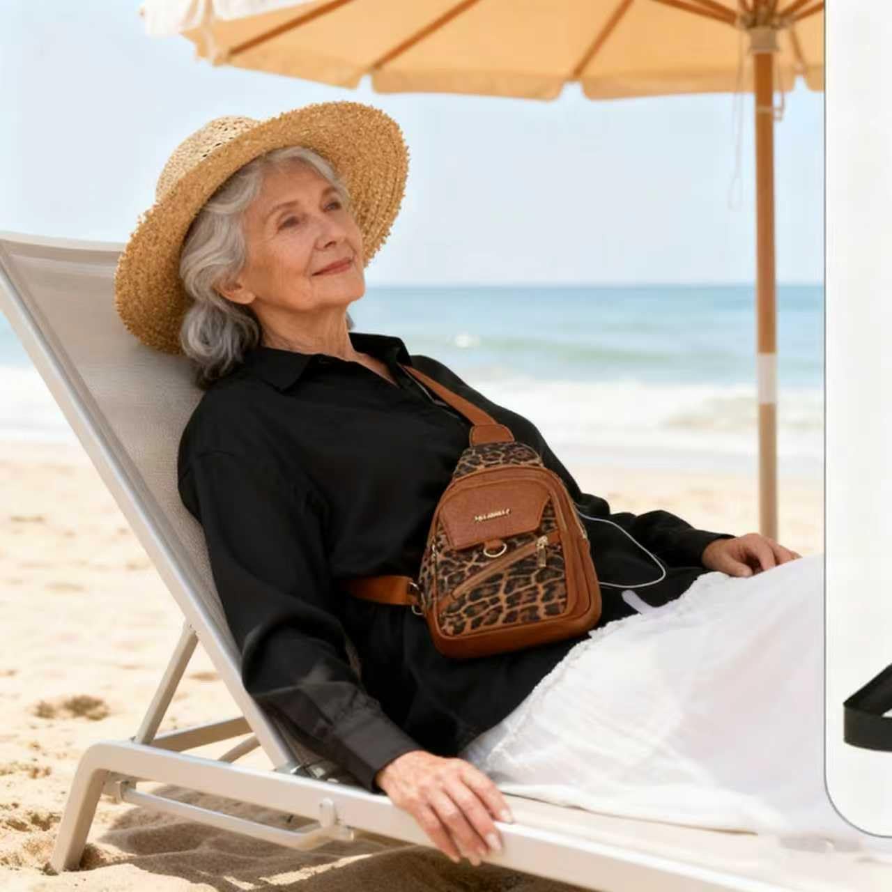 Sling Bag for Women, Leopard Print Crossbody Bag for Women Travel - Water-Repellent PU Leather-Inspired Fanny Pack with Multi-Pockets, Adjustable Strap, Ideal for Commute/Daily/Sports, /Holiday Gifts - Image 9