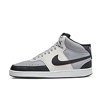 Nike Men’s Shoes Court Vision Mid Next Nature, Lt Smoke Grey, Black-Sail, DN3577-002, 43 EU (9.5 US)