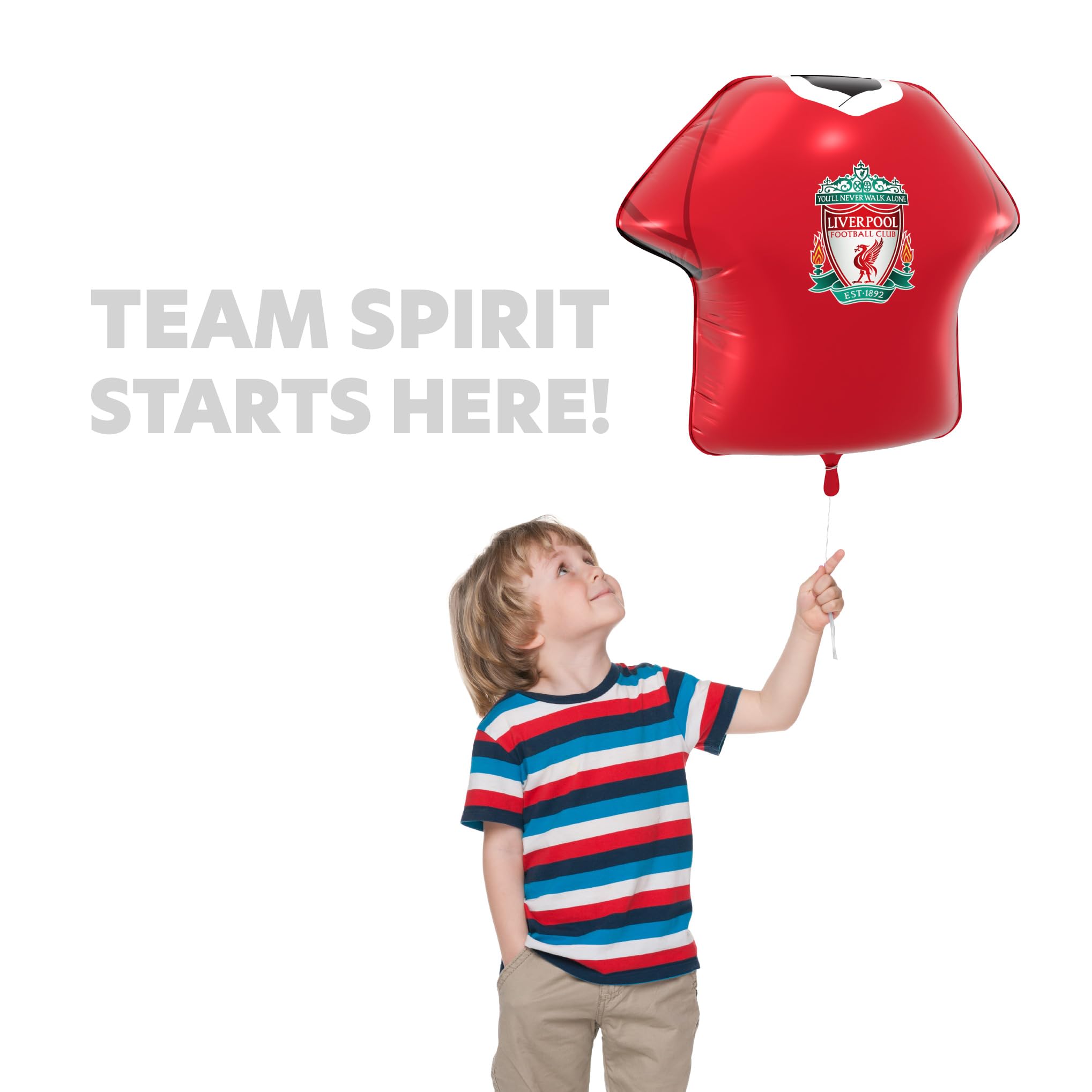 FC Jersey Foil Balloons - Officially Licensed Party Decorations, 52 x 53 cm (Liverpool 1), Red - Image 4