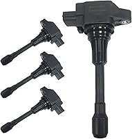 Vista 1 de Juego de 4 bobinas de encendido compatibles con Nissan March K13 Sunny N17 Sylphy B17 Tiida C12 Reemplazo de pieza # 22448-1HM0A MWH99700-801