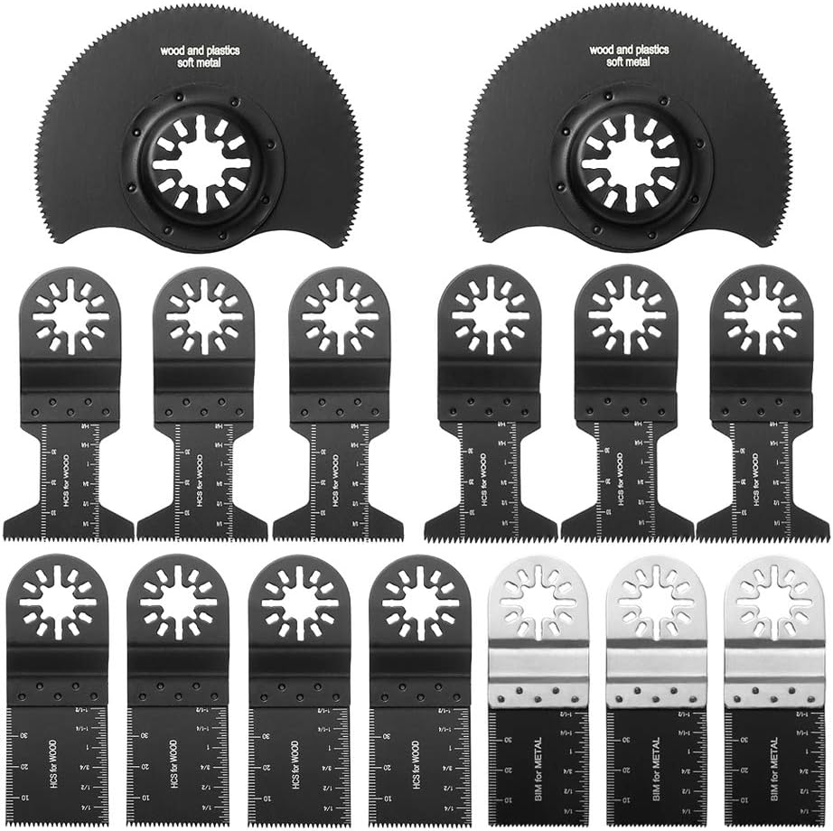 Oscillating Saw Blades, STARVAST 15Piece MultiPurpose Tool Blade